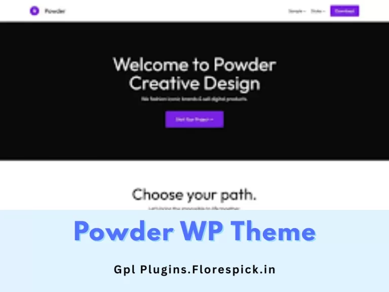 Powder WP Theme - gplplugins.florespick.in