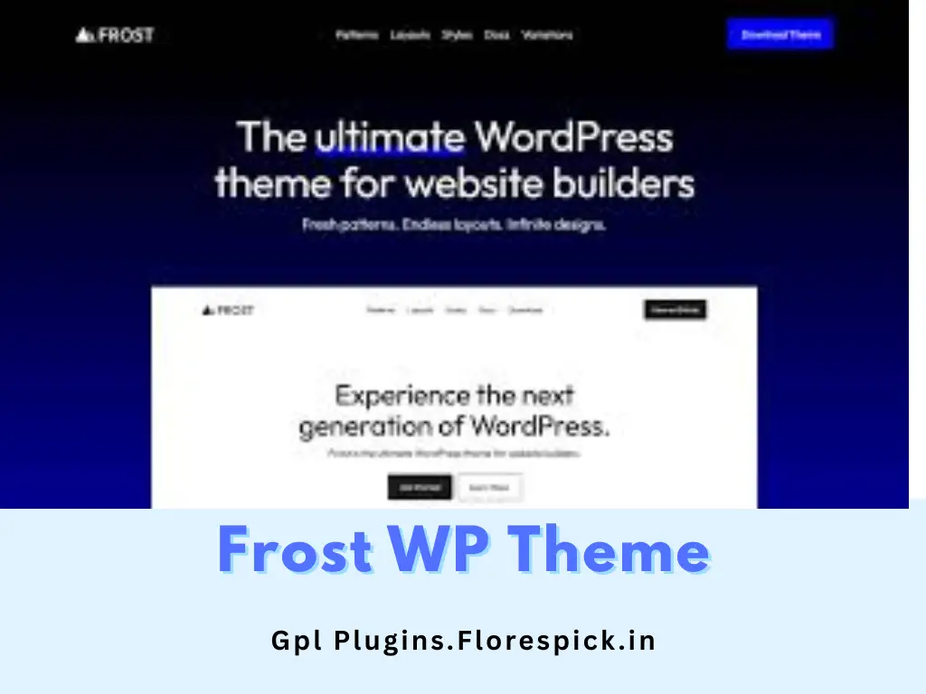 Frost WP Theme - gplplugins.florespick.in