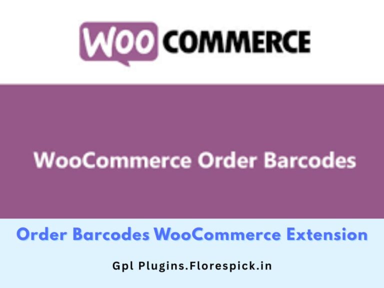 Order Barcodes WooCommerce Extension - gplplugins.flroespick.in